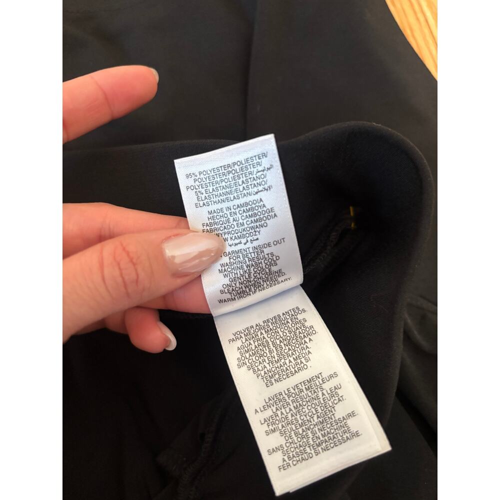 Jones New York Women's Black Wide Leg Cropped Pants Culottes Plus 1X - Picture 10 of 10